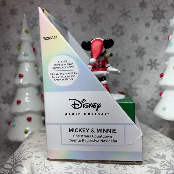 Disney Mickey Mouse Minnie Mouse Animated Talking Countdown 2 Christmas Calendar - Picture 4 of 12